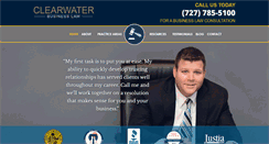 Desktop Screenshot of clearwaterbusinessattorney.com